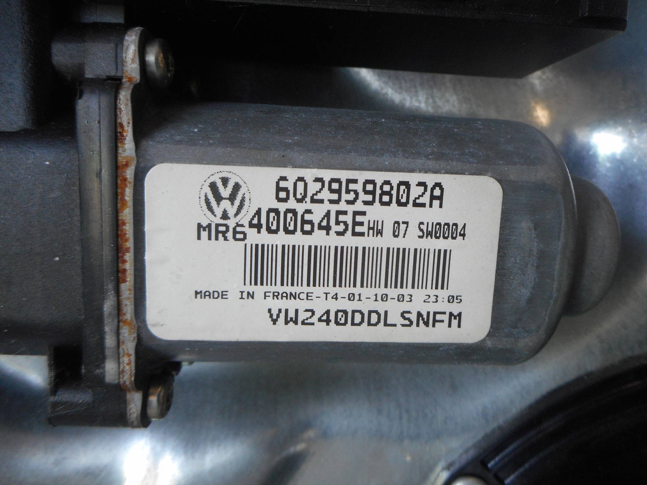 Alzacristallo elettr. porta ant. sx.